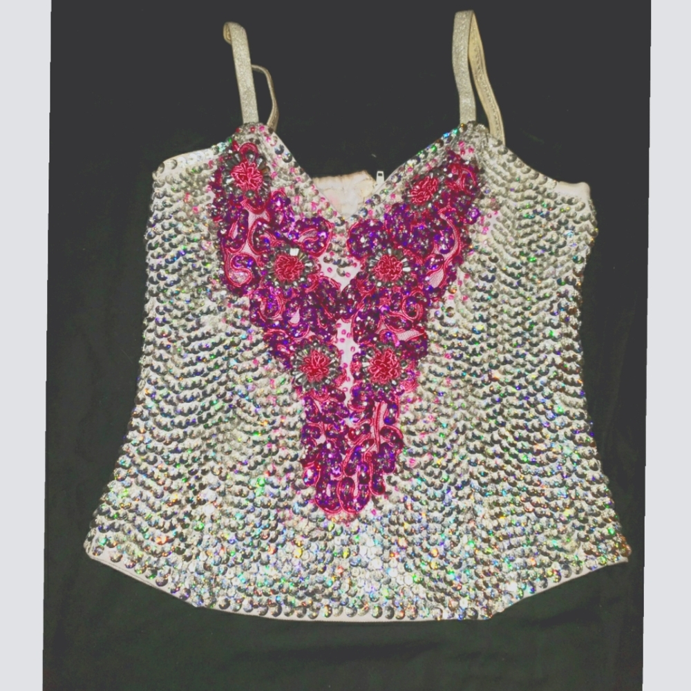 Sequence Corset Dance top